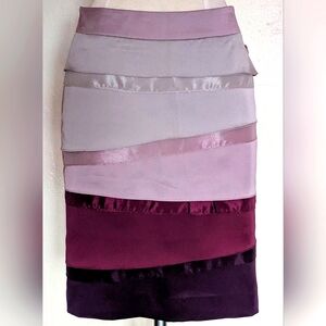Olivia Lauren Elegant Purple Layered Skirt Size S